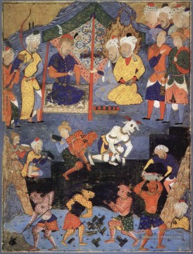 gog magog religieuse Islam Peinture à l'huile